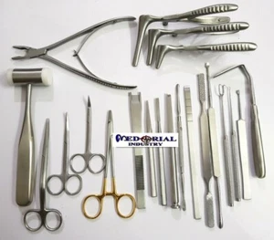 Nasal instruments set Rhinoplasty set of 21 Pcs,Plastic surgery instruments - Picture 1 of 4
