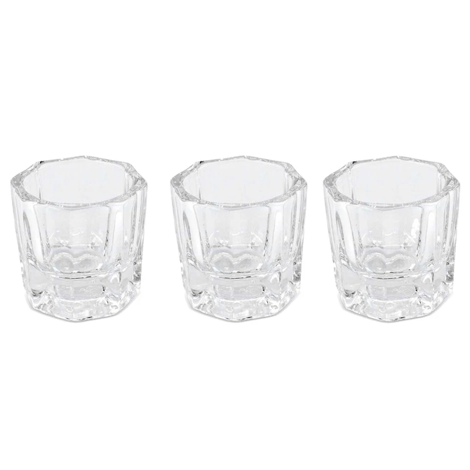 Shot Glass for Henna or Acrylic Application SET 3pc