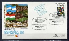 S13632) Spain 18.6.1982 FDC Fifa Wc Football Argentina 4 - Hungría 1
