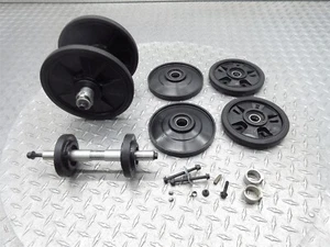 2018 Skidoo Summit 850 ETEC Front Rear Track Idler Wheel Axle Pulley Guide Lot - Picture 1 of 24