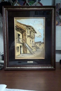 45 x 35 total glimpse painting signed by Midas? on sheet 985 punched laws  - Picture 1 of 5