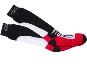 Alpinestars Racing Road Socks Summer Sports Motorcyle Motorbike Black Red S/M - Picture 1 of 3
