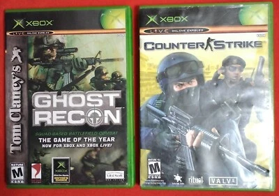 Tom Clancy's Ghost Recon & Counter Strike Xbox Used Tested Read Description  - Image 1 of 4