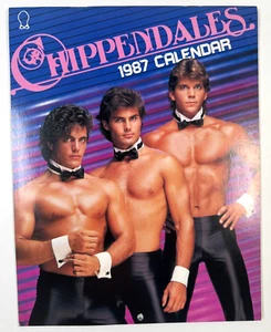 SELTEN NEUWERTIG Vintage 1987 Chippendales Wandkalender ohne Schrift Pin-up männlich - Bild 1 von 5
