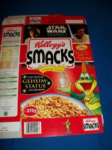 STAR WARS Ep1 SMACKS Cereal Box w/STATUE PROMO Kelloggs GERMAN ANAKIN Obi Wan - Picture 1 of 4