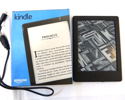 Amazon Kindle Black 8th Gen E-Reader 4GB Touch Screen & Wifi (Hal] - Image 1 of 4