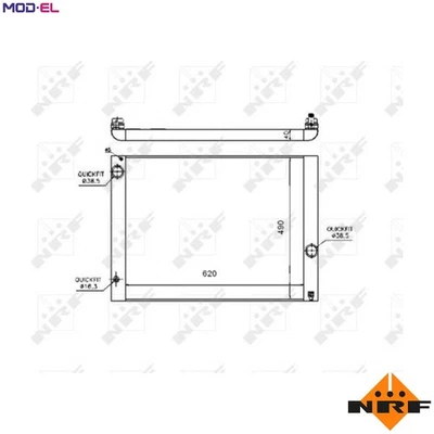 RADIATOR ENGINE COOLING 53724 FOR M54 B30 3.0L 6cyl N62 B36 A 3.6L 8cyl 6.0L - Image 1 of 4