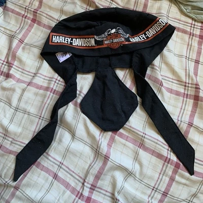 De colección Años 90 Harley Davidson Durag Bandana Head Wrap Gorra Motociclista Llamas Foto 1 de 4