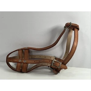 Vtg Leather Animal Muzzle Dog Calf Farm No. 4 NEW - Picture 1 of 5