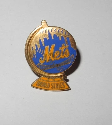 1973 Baseball New York Mets World Series Press Pin Button Shea Stadium Balfour - Image 1 of 3
