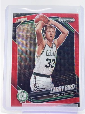 LARRY BIRD 2024-25 PANINI PRIZM BLACK LEGENDS RUBY WAVE CELTICS Q4263 - image 1 of 2