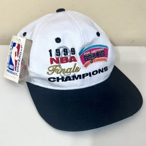 Cappello berretto San Antonio Spurs 1999 NBA Champions bianco snapback vintage nuovo con etichette leggi - Foto 1 di 8