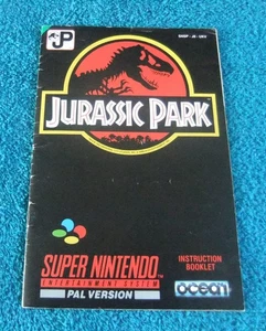 JURASSIC PARK SUPER NINTENDO FOLLETO DE INSTRUCCIONES / MANUAL - Imagen 1 de 3