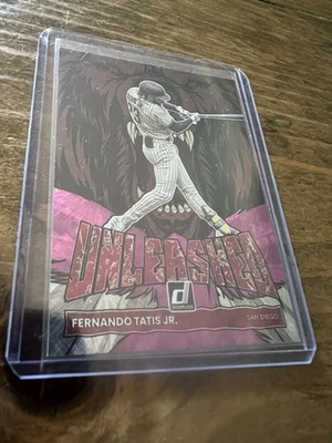 2022 Panini Donruss - Unleashed Fernando Tatís Jr. #UL-1 Pink Fireworks - Image 1 of 2