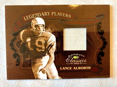 Lance Alworth 2006 Donruss Classics Legendary Players GU Jersey 91/250 Chargers - Image 1 of 3