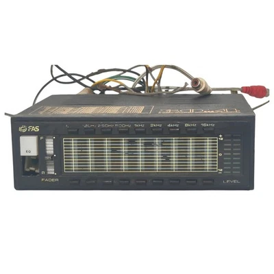 Vintage FAS 9 band graphic equalizer booster Amplifier Car Audio UNTESTED - Bild 1 von 4