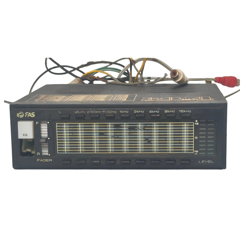 Amplificador amplificador de audio para automóvil de colección FAS 9 bandas ecualizador gráfico SIN PROBAR Foto 1 de 4