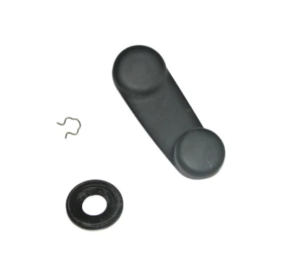 Manija de ventana de manivela manual OEM Jeep Wrangler TJ 97-06 con clip negro Foto 1 de 4