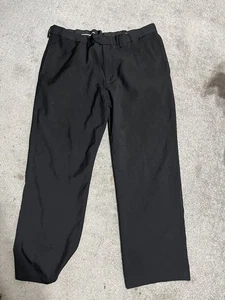 Haggar schwarze Anzughose vorne flach 38 x 30 klassische Passform für Herren - Bild 1 von 5