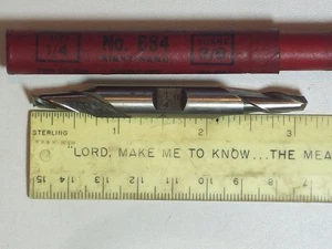 Attrezzo FINE MULINO DOPPIA ESTREMITÀ 2 FLAUTI QUADRATI DIAMETRO 1/4” VINTAGE TUBO ORIGINALE CLEVELAND - Foto 1 di 11