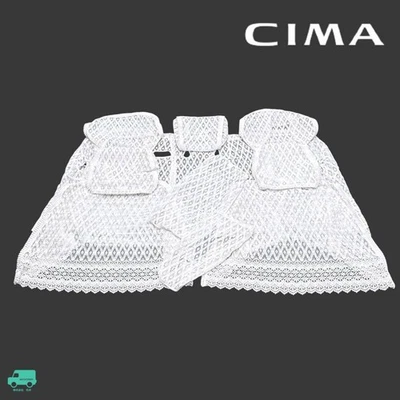 JDM Nissan Cima F50 GF50 HF50 Genuine Lace Half Seat Covers Full Set Rare - Image 1 of 4