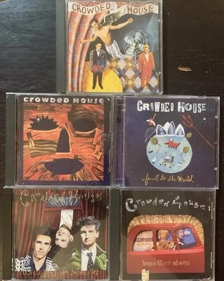 Crowded House 5CD Lot. Woodface,  Self Titled, Together Alone Farewell World 2CD - Image 1 of 4