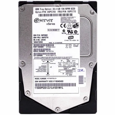 SEAGATE ST336752LC HDD Festplatte SCSI 36,4GB 80PIN 3,5" Server Festplatte - Bild 1 von 3