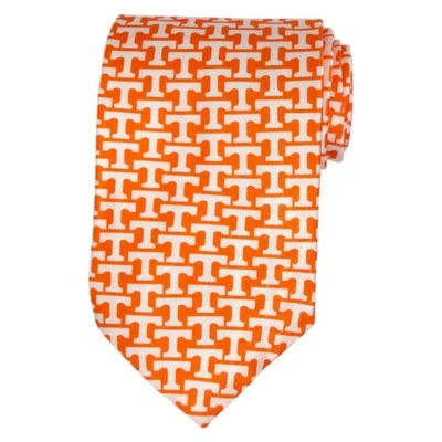 Corbata de seda Ralph Marlin Tennessee Volunteers 3,75 UT VOLS naranja blanca EE. UU. Foto 1 de 4