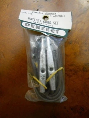 PERFECT #106 BATTERY CORD SET,  NEW IN SEALED PACKAGE - Image 1 of 4