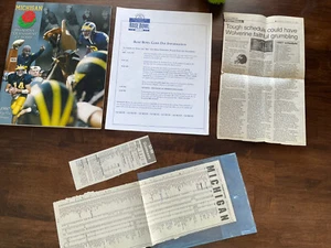 1997 Big Ten Champs Michigan Pasadena Tournament Of Roses Programm Fußball - Bild 1 von 12