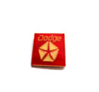 Dodge Company Vintage Logo Gold Red  Lapel Pin Hat Pin