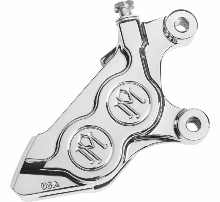 PERFORMANCE MACHINE CHR Right Left 4-Piston Caliper 2008+ FLH FLT, 15+ Softail - Image 1 of 1