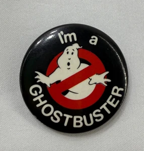 I'm a Ghostbuster Button Pin Barback 1984 Film Promo Promotion Ghost Vintage 1" - Bild 1 von 3