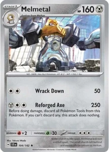 MELMETAL 104/142 RARE Pokemon TCG Stellar Crown SCR - Picture 1 of 1