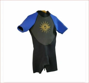 O'RAGEOUS 3~2 Herren Nass~Anzug Shorty Ocean Suit Gr. ML schwarz blau Neopren Nylon  - Bild 1 von 12