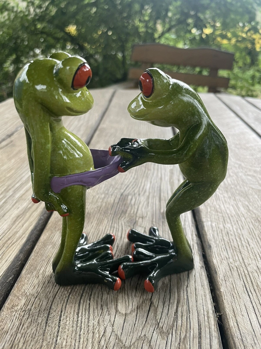 Niedliche Froschfigur Aus Kunstharz – Garten-Deko, Ca. 15 Cm, Wasserfest Für Draußen & Innen
