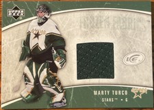 2005-06 Upper Deck Ice Frozen Fabrics Marty Turco #FF-MT Dallas Stars