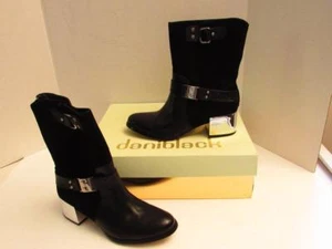 Daniblack 'Rafael' schwarze Atanado Leder & Rindsveloursleder Stiefel, Größe 6 1/2M (Neu im Karton) - Bild 1 von 1