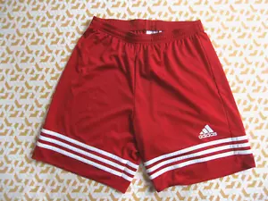 Short Adidas Football années 2000 Rouge Polyester 90'S vintage - S - Picture 1 of 5