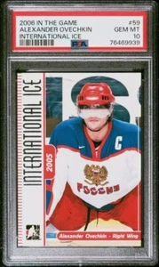 2006 In The Game International Ice #59 - Alexander Ovechkin - PSA 10, POP-2 !!!! - Picture 1 of 1