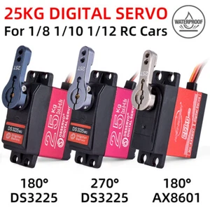 25KG Servo Waterproof 1/10 RC Steering Servo for 1/8 1/12 RC Crawler Buggy Robot - Picture 1 of 23
