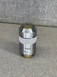 LEITZ LEICA PLAN 100/1.25 OIL 160/0.17 519859 MICROSCOPE OBJECTIVE P70 - Picture 1 of 8