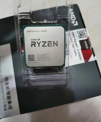AMD Ryzen 3 2200g r3-2200g 3.5 GHz 4 Core 4thr 14nm chipset am4 65wBasically new - Image 1 of 2