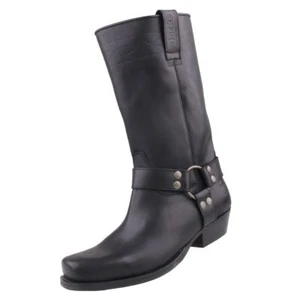 Dockers Hombre Motociclista Botas Negro 030140-002001 Cuero - Imagen 1 de 7