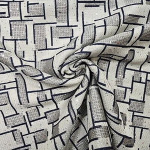 Jacquard Stoff mit Pailletten Kleiderstoff, Baumwolle, 170 cm Rest - Bild 1 von 5