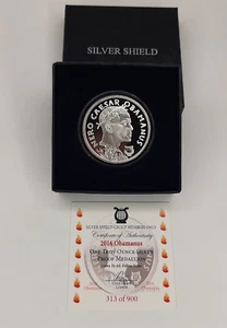 Silver Shield Obamanus Series 2016 1 oncia .999 Silver Proof - #313 / 900 coniato - Foto 1 di 5