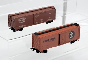 2 Vintage HO Scale Illinois Central & Illinois River Packet Co. Freight Cars C-6 - Picture 1 of 8