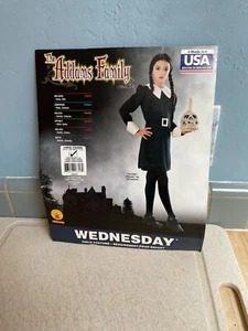 Rubies selten Addams Family Wednesday Mädchen groß 12-14 Halloween Kostüm USA - Bild 1 von 1