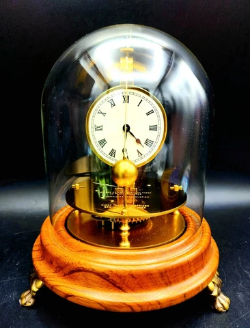 Rare German Briggs Rotary Flying Ball Pendulum 8 Day Table Clock By Horolovar !! Cover