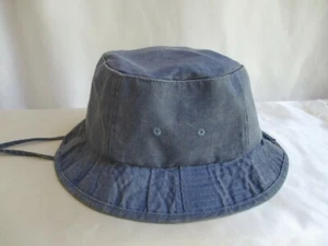 Dorfman Pacific Headwear One Size Fits All Blue Denim Bucket Hat 100% Cotton - Bild 1 von 7